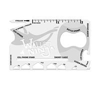 Wallet Ninja- 18 in 1 Credit Card Sized Multitool (#1 Best Selling in The World) (White),WN501