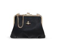 Vivienne Westwood Granny Frame Saffiano | leather Crossbody bag | black