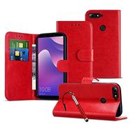 Wallet Phone Case Compatible with Samsung Galaxy S3 Kickstand Stand Case Leather Cover [Card Holder Slots] Magnetic Closure Compatible with Samsung Galaxy S3 GT-i9300 / GT-i9305 [Red]