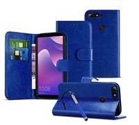 Wallet Phone Case Compatible with Xiaomi Mi 6 Kickstand Stand Case Leather Cover [Card Holder Slots] Magnetic Closure Compatible with Xiaomi Mi 6 / MCE16 [Dark Blue]