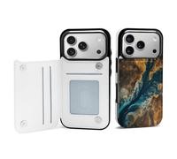 Wallet Phone Case for iPhone 17/Pro Max/Pro/Air with Credit Card Holder,Complex Landscapeprinted Personalised Slim TPU Leather Flip Case Compatible with iPhone 17 Series