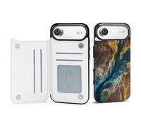 Wallet Phone Case for iPhone 17/Pro Max/Pro/Air with Credit Card Holder,Complex Landscapeprinted Personalised Slim TPU Leather Flip Case Compatible with iPhone 17 Series