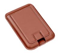 Wallet Phone Holder - Magnetic Leather Card Holder and Phone Wallet - Ultra-Thin Mobile Accessory for Students Daily Use Women Men, Tan, Se référer au descriptif, Refer to description