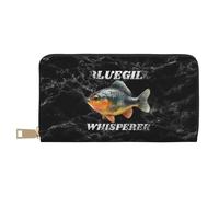 Wallet Pouch Bluegill Fish Whisperer1 Women's Wallets Artistic Leather Purse with Zipper Pocket Leather Wallet for Unisex, Mother, Friend