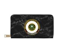 Wallet Pouch Us Army 2Nd Armored Cavalry Regiment Veteran Women's Wallets with Zipper Pocket Leather Wallet Cute Women Card Case for Kids, Evening Party, Teacher