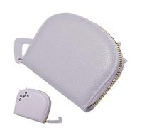 Wallet - PU Leather Wallet 12 cm Coin Purse Credit Card Holder Portable Zipper Pouch for Cartoons | Compact Organizer for Girls and Women, Travel, Use Quotes, Lavender, riferimento alla