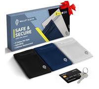 Wallet Sleeve, 3 Pack Wristband, Lightweight Wallet Wristband for Running, Hiking, Workout, RFID Zipper Pouch for Cash, Cards and Small Essentials, Small, Wrist Width 8 inches