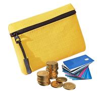 Wallet - Soft Oxford Cloth Bag, Zip Wallet | Key Holder, Compact Coin Organiser with Pocket, Practical Accessories, Ideal Storage Solution, Perfect Companion, Yellow, see description, See description