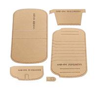 Wallet Template Acrylic Leather Crafting Stencil DIY Tool for Short Purse Making Transparent Durable Precise Cutting Tool for Leather Crafters and Beginners 5 Pack