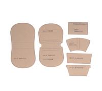 Wallet Template Transparent Acrylic Cutting Guide with Protective Film, Accurate Stitching Hole Spacing for DIY Leather Purse Craft, Reusable Leatherworking Tool for Beginners and