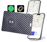 Wallet Tracker Card for iOS and Android,Rechargeable Air Tag Wallet Finder, Thin and Light Smart Card IP68 Bluetooth Tracker and Item Locator for Luggage Tags, Passports and More