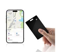 Wallet Tracker Card, Rechargeable Battery, Bluetooth Item Finder, Smart Card Item Locator Compatible with the Locate App(iOS Only), Track your Wallet, Keys, Passport, Backpack, Luggage Tags