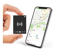 Wallet Tracker Card Rechargeable Smart Tracking Card Tag, Works with Apple Find My APP (iOS Only), Wireless Charge, IP68 Waterproof, for Keys, Luggage, Passports, Backpacks, 1 Pack