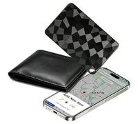 Wallet Tracker Card, Ultra Thin Rechargeable Item Locator, IP67 Waterproof Smart Tracker Works with Apple Find My, iOS Only Anti-Lost Finder for Wallet, Passport, Keys, Luggage and Bags, Black