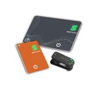Wallet Tracker, RFID Blocking Card and Mini Key Fob, Item Finder with Charging Clip, Works with Apple Find My (iOS Only)