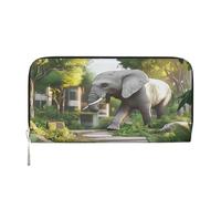 Wallet Wallet Money Clip Stylish For Mens Women Handbags, Pu Leather, Multiple Compartments, Ideal For Cash And Cards The Elephant in Utopia, Black, One Size