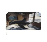 Wallet Wallet Money Clip Stylish For Mens Women Handbags, Pu Leather, Multiple Compartments, Ideal For Cash And Cards The killer whale in the room, Black, One Size, Black, One Size