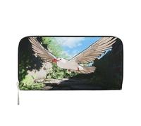 Wallet Wallet Money Clip Stylish For Mens Women Handbags, Pu Leather, Multiple Compartments, Ideal For Cash And Cards The birds in the small town, Black, One Size