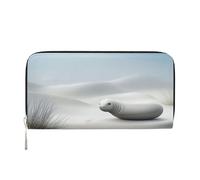 Wallet Wallet Money Clip Stylish For Mens Women Handbags, Pu Leather, Multiple Compartments, Ideal For Cash And Cards Strange animals in the sand dunes, Black, One Size
