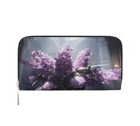 Wallet Wallet Money Clip Stylish For Mens Women Handbags, Pu Leather, Multiple Compartments, Ideal For Cash And Cards Violet flowers in the church, Black, One Size