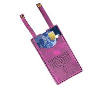 Wallet with Card Holder - Small Card Holder for Women - Fashionable Handmade Coin Bag with Press Stud Button Slim Wallet for Keys for Travel and Daily Use, Pink, see description, See description