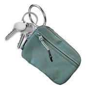 Wallet with Keychain, Small Zipper Wallet | Wristlet Wallets for Women - Keychain Wallet, Waterproof Nylon Key Chain Wallet for Women, Going Shopping, green, Consulte la descripción, See description
