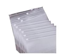 Wallets A4 10PCS A6 Binder Pockets 6 Holes Cash Envelopes Clear Zipper Folders for 6-Ring, Waterproof PVC Organizer