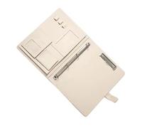 Wallets A4 2pcs PU Leather Notebook Binder A4 Paper Budget Envelope Expanding Folder Document Material Office(Blue)