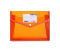 Wallets A4 A5 File Folders Large Capacity Office Document Bag Pouch Envelope Folder(Orange)