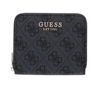 GUESS Purse Coleen Logo Zip Around Wallet Coal Logo Dark Grey