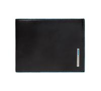 Piquadro Blue Square wallet leather 12.5 cm black