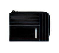 Piquadro Blue Square Rfid Credit card holder, unisex, black