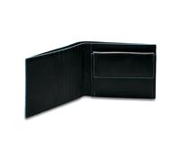 Piquadro Blue Square wallet leather 12.5 cm black