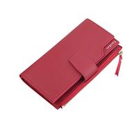 Wallets Men's Crazy Purse Clutch Wallet Triple Women Purse Purses Ladies Large Red, red, standard size