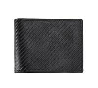 Wallets Slim Carbon Fiber Leather, Card Wallet for Men and Women, Minimalist Wallets for Men UK, Card Wallet with Calling Card and ID Card Window (Black)