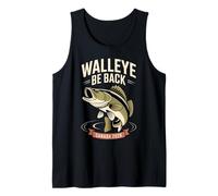 Walleye Be Back Funny Fishing Season Canada 2026 Tank Top