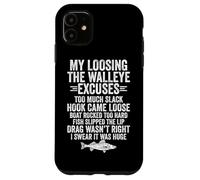 Walleye Fishing Funny Case for iPhone 11