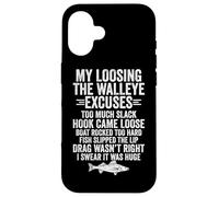 Walleye Fishing Funny Case for iPhone 16