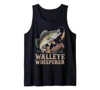 Walleye Whisperer Funny Fishing Freshwater Outdoor Adventure Tank Top