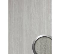WallFace 19339 TRAVERTIN Decor Panel limestone look glossy grey 2.6 m2