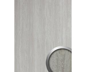 WallFace 19339 TRAVERTIN Decor Panel limestone look glossy grey 2.6 m2