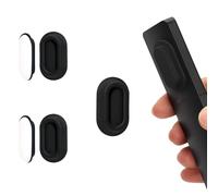 WALLFID 2 Pack Silicone Magnetic Remote Control Holder - Curved Remote Compatible Wall Mount Organizer, Embedded Slot Design for Secure Grip,Self-Adhesive TV Storage (Black 2 Pack)