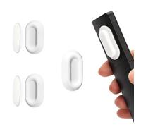 WALLFID 2 Pack Silicone Magnetic Remote Control Holder - Curved Remote Compatible Wall Mount Organizer,Embedded Slot Design for Secure Grip,Self-Adhesive TV Storage (Gray 2 Pack)