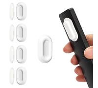 WALLFID 4 Pack Silicone Magnetic Remote Control Holder - Curved Remote Compatible Wall Mount Organizer,Embedded Slot Design for Secure Grip,Self-Adhesive TV Storage (Gray 4 Pack)