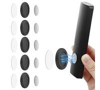 WALLFID 5 Pack N52 High Magnetic Remote Control Holder Wall Mount Holders Hole-Free Phone Charging Organizer Storage Containers for Home Office School Supply Storage (Black Enhanced Version) (5pBp)