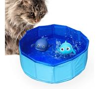 WALLFID Cat Pool Toys With Fish,Cat Pool With Toys,Interactive Cat Water Toy,Kitten Pool With Interactive Fish Toys,For Bored Indoor Cats,Sensory Play,That Stimulates Your Pet'S Hunting Instincts