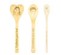WALLFID Custom Engraved Wooden Spoon with Face and Text - Personalised Wooden Spoon for Cooking, Funny Keepsake for Him or Her, Custom Spoons, Engraved Utensil, Unique Kitchen Decor