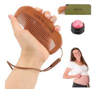 WALLFID Custom Info Birth Comb,Birthing Comb,Labour Comb,Massage Ball,Postpartum Essentials,Pain Relief During Labor,for Pregnant Moms (Set 1)