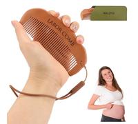 WALLFID Custom Info Birth Comb,Birthing Comb,Labour Comb,Massage Ball,Postpartum Essentials,Pain Relief During Labor,for Pregnant Moms (Set 2)
