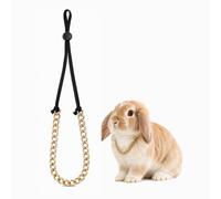 WALLFID Decorative Necklace for Rabbits,Rabbit Toys,Bunny Accessories | Gold necklace photo prop for rabbits, ideal for social media photos, pet styling and decorative rabbit accessories.